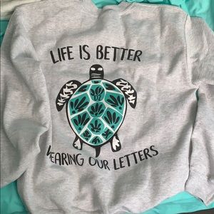 Delta zeta crew neck